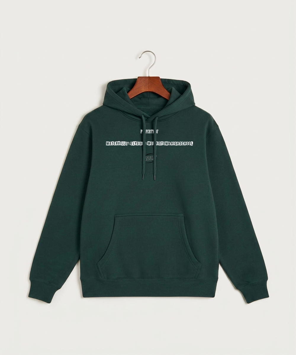 Waterville-Elysian-Morristown High School Football (Boys) - Sport Green Hoodie Value - Full Front