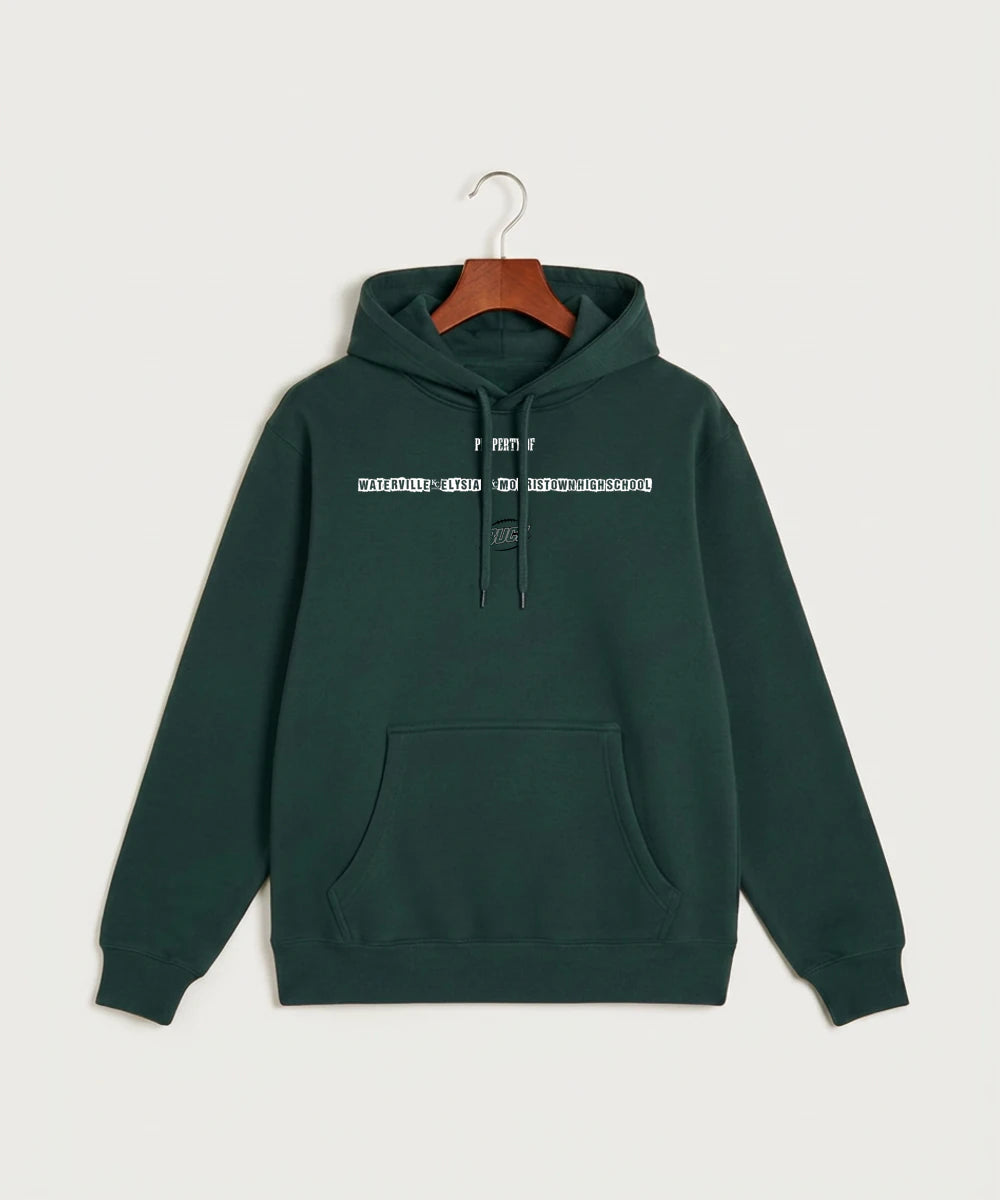 Waterville-Elysian-Morristown High School Football (Boys) - Sport Green Hoodie Value - Full Front