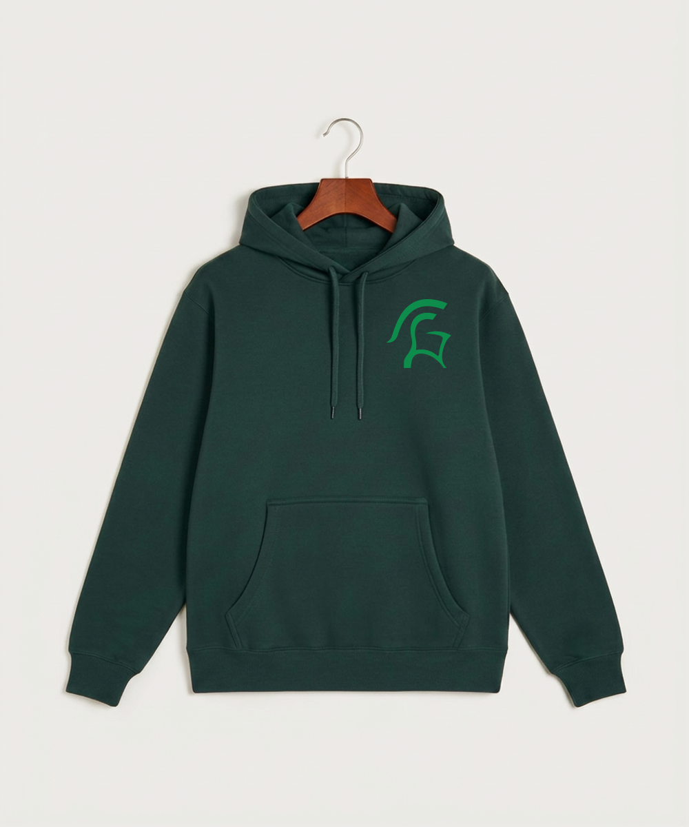 La Crescent High School Football (Boys) - Sport Green Hoodie Value - Left Chest