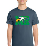 Maple River High School hockey_boys - Steel Blue Port & Co Core Cotton Tee. PC54