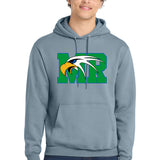 Maple River High School hockey_boys - Stonewashed Blue Port & Co Core Fleece Pullover Hooded Sweatshirt. PC78H