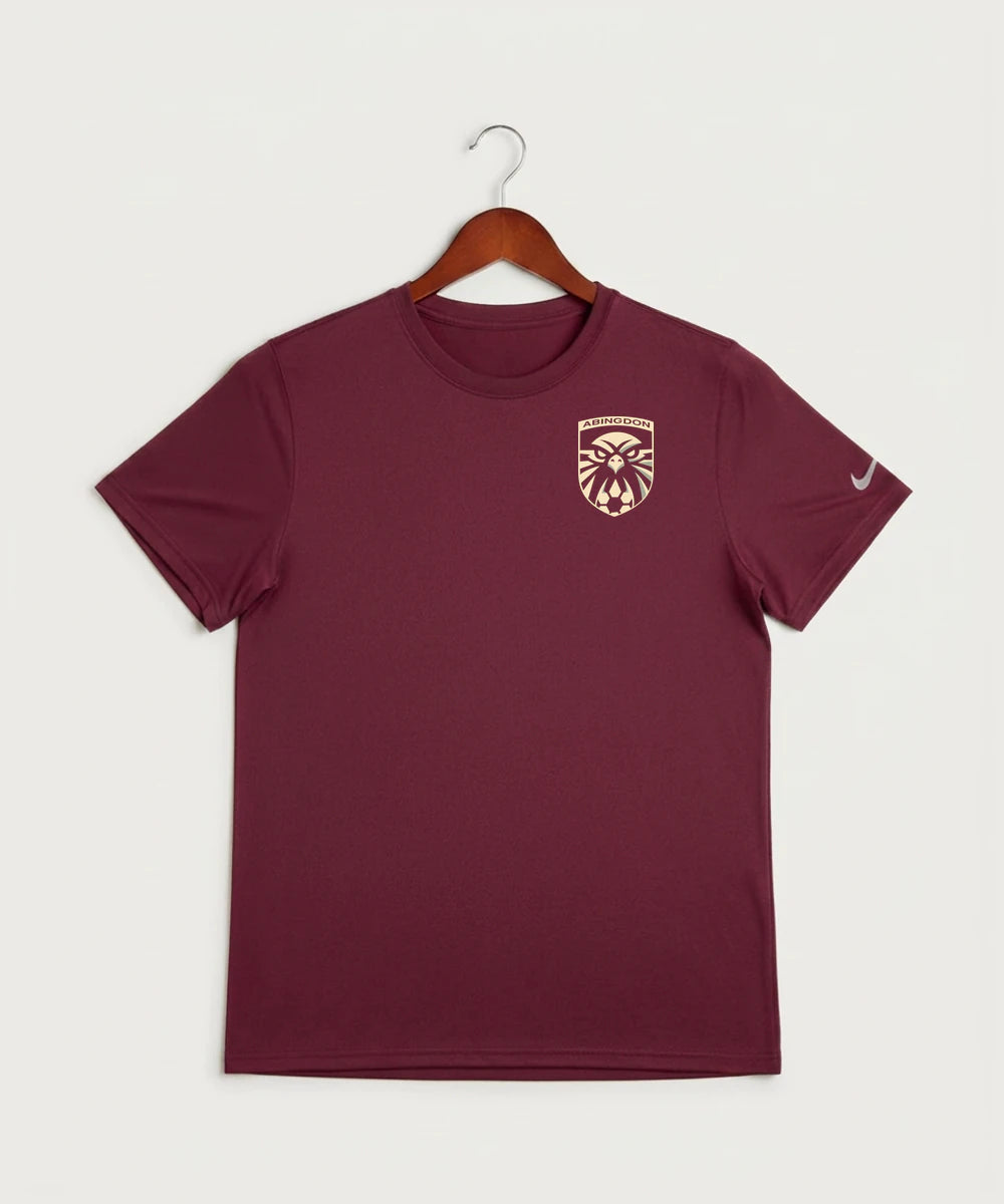 Abingdon High School Football (Boys) - Team Maroon Nike Swoosh Sleeve rLegend Tee NKDX8730