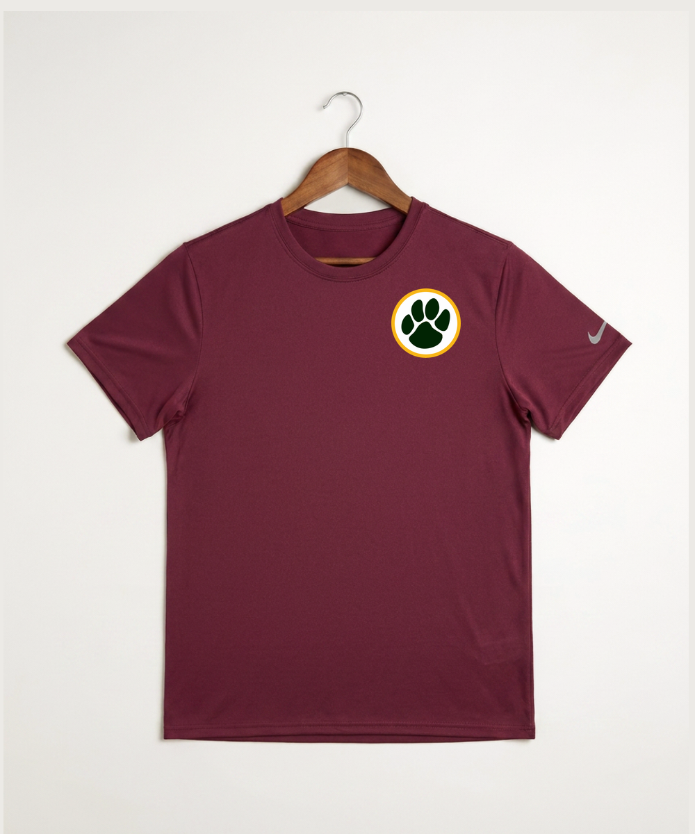 Ashwaubenon High School Football (Boys) - Team Maroon Nike Swoosh Sleeve rLegend Tee NKDX8730