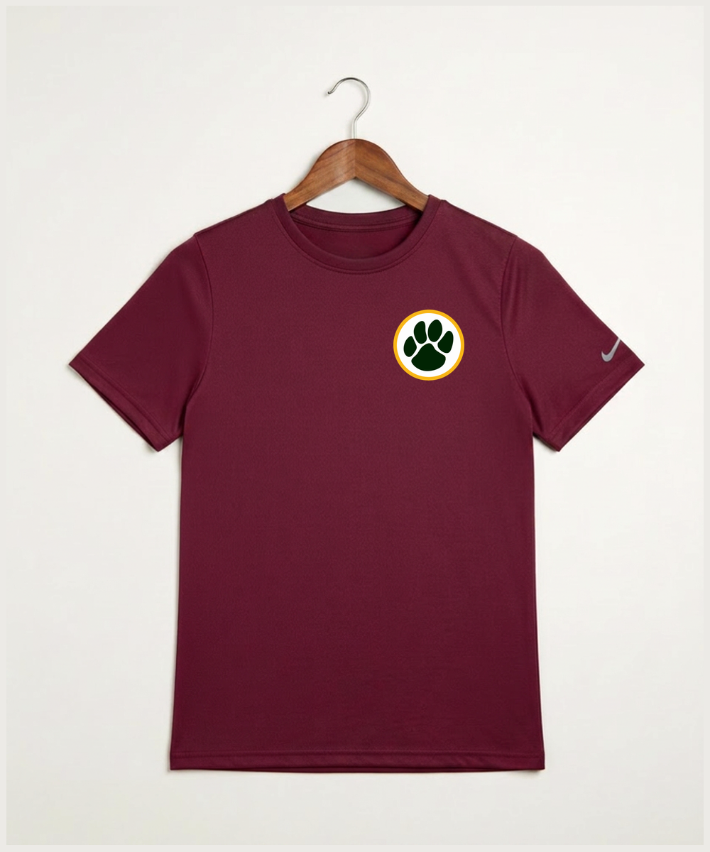 Ashwaubenon High School Football (Boys) - Team Maroon Nike Youth Swoosh Sleeve rLegend Tee NKDX8787