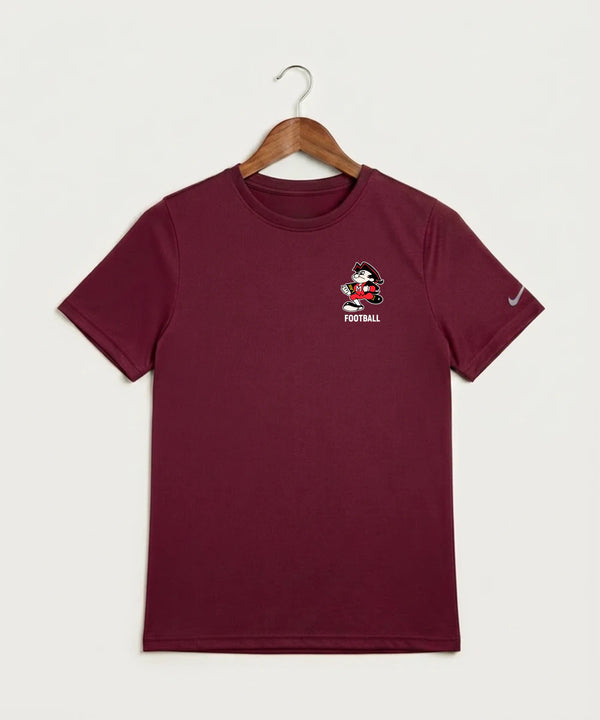 John Marshall High School Basketball (Boys) - Team Maroon Nike Youth Swoosh Sleeve rLegend Tee NKDX8787