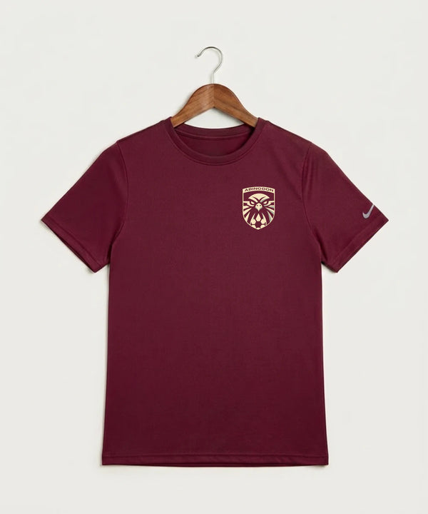 Abingdon High School Football (Boys) - Team Maroon Nike Youth Swoosh Sleeve rLegend Tee NKDX8787
