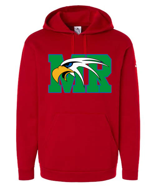 Maple River High School hockey_boys - Team Power Red Men's Fleece Hooded Sweatshirt