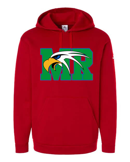 Maple River High School hockey_boys - Team Power Red Men's Fleece Hooded Sweatshirt