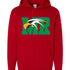 Maple River High School hockey_boys - Team Power Red Men's Fleece Hooded Sweatshirt