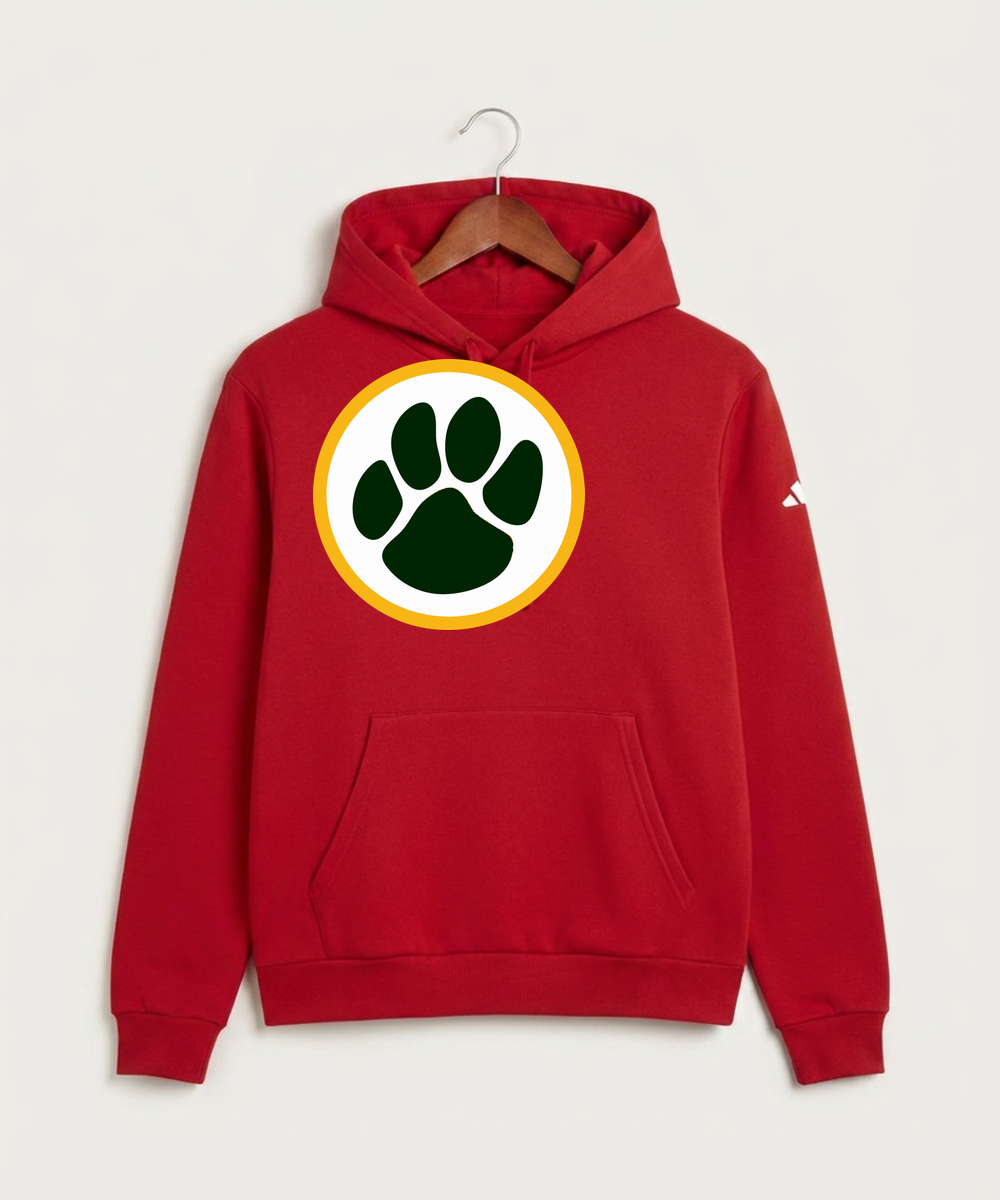 Ashwaubenon High School Football (Boys) - Team Power Red Men's Fleece Hooded Sweatshirt