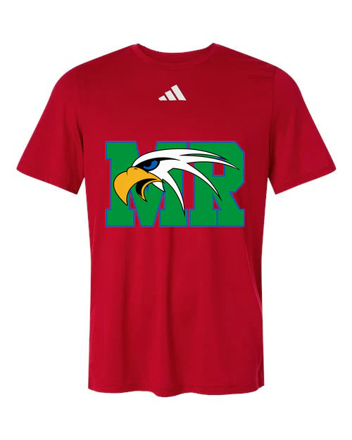 Maple River High School hockey_boys - Team Power Red/ White Men's Pregame T-Shirt