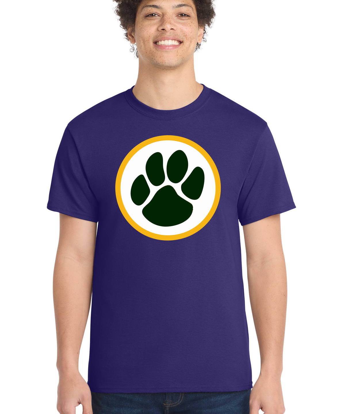 Ashwaubenon High School Football (Boys) - Team Purple Port & Co Core Cotton Tee. PC54
