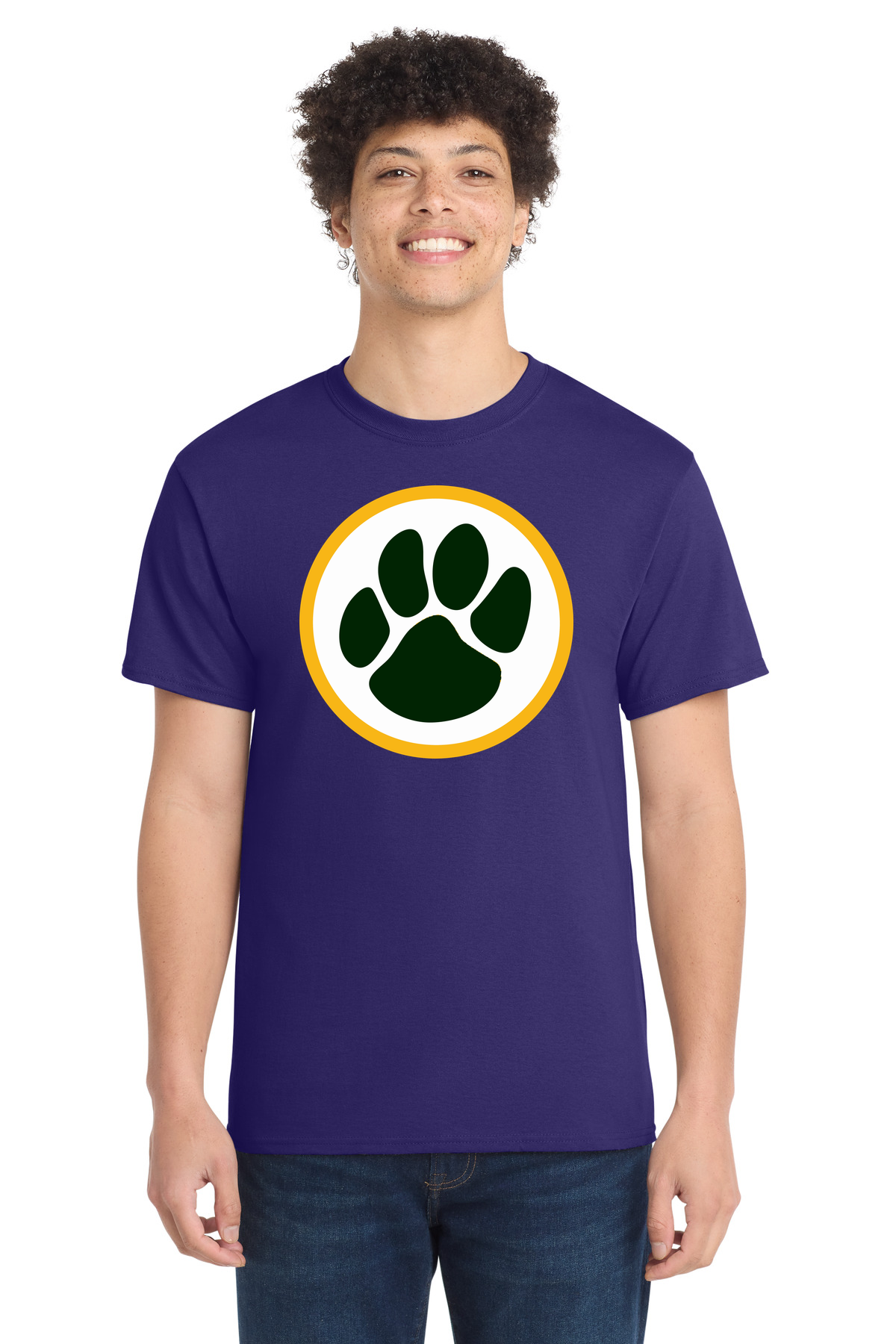 Ashwaubenon High School Football (Boys) - Team Purple Port & Co Core Cotton Tee. PC54