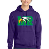 Maple River High School hockey_boys - Team Purple Port & Co Core Fleece Pullover Hooded Sweatshirt. PC78H