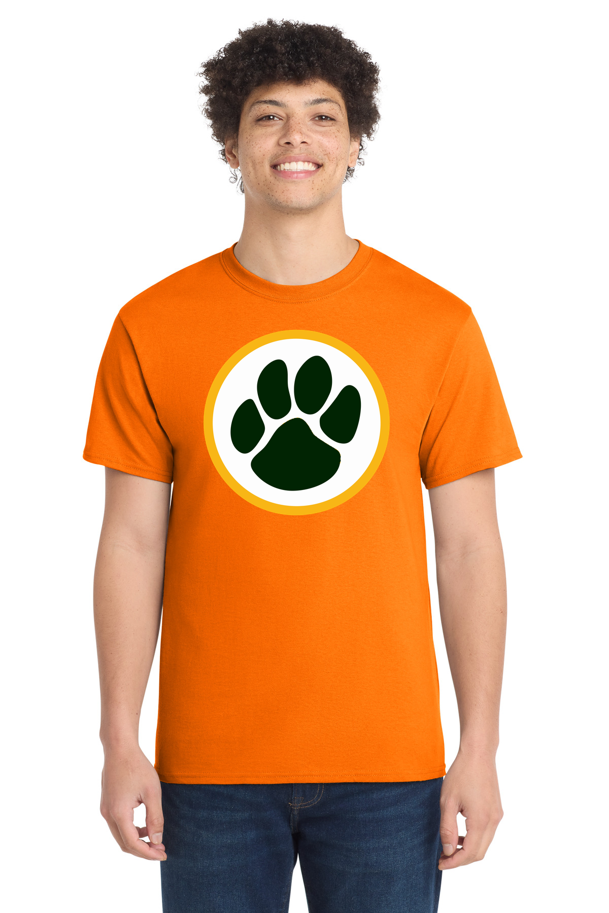 Ashwaubenon High School Football (Boys) - Tennessee Orange Port & Co Core Cotton Tee. PC54