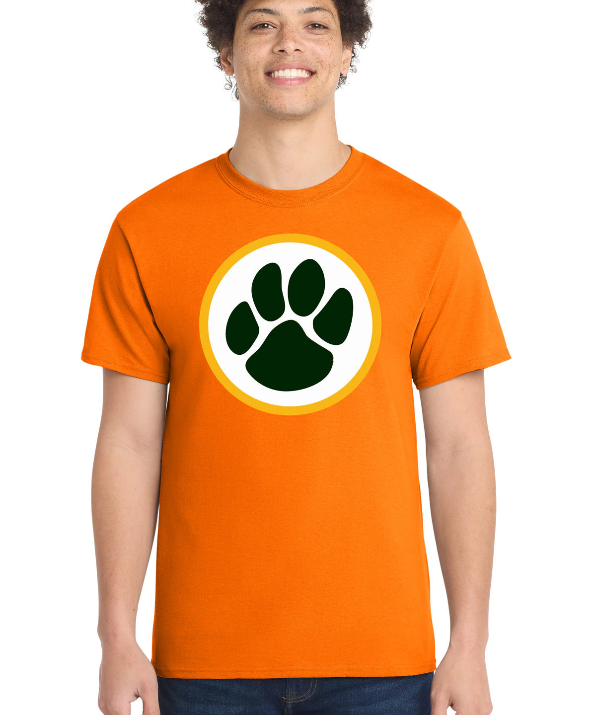 Ashwaubenon High School Football (Boys) - Tennessee Orange Port & Co Core Cotton Tee. PC54