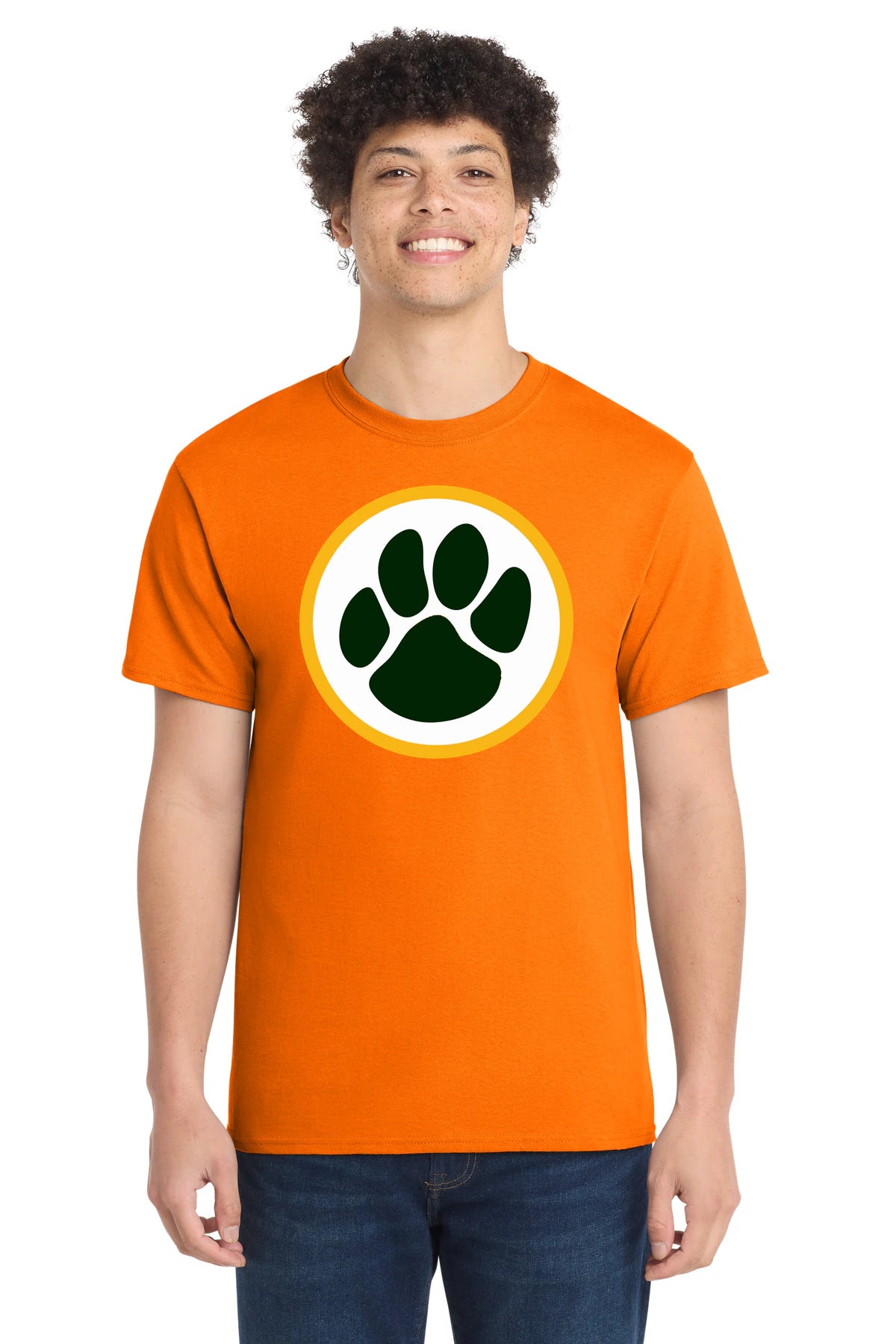 Ashwaubenon High School Football (Boys) - Tennessee Orange Port & Co Core Cotton Tee. PC54