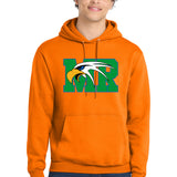 Maple River High School hockey_boys - Tennessee Orange Port & Co Core Fleece Pullover Hooded Sweatshirt. PC78H