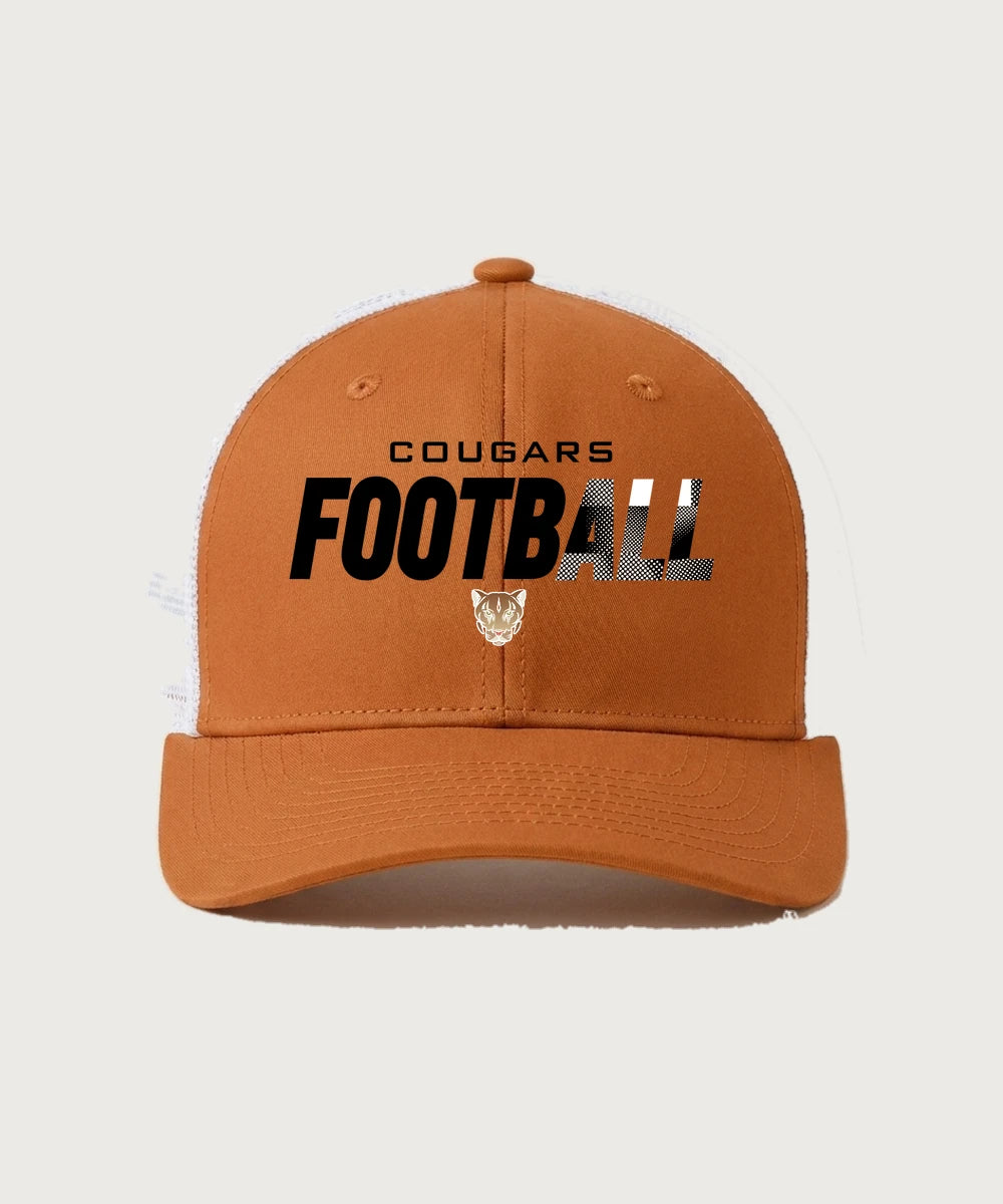 Ada Borup High School Football (Boys) - Texas Orange/ White Sport-Tek Club Trucker Cap STC46