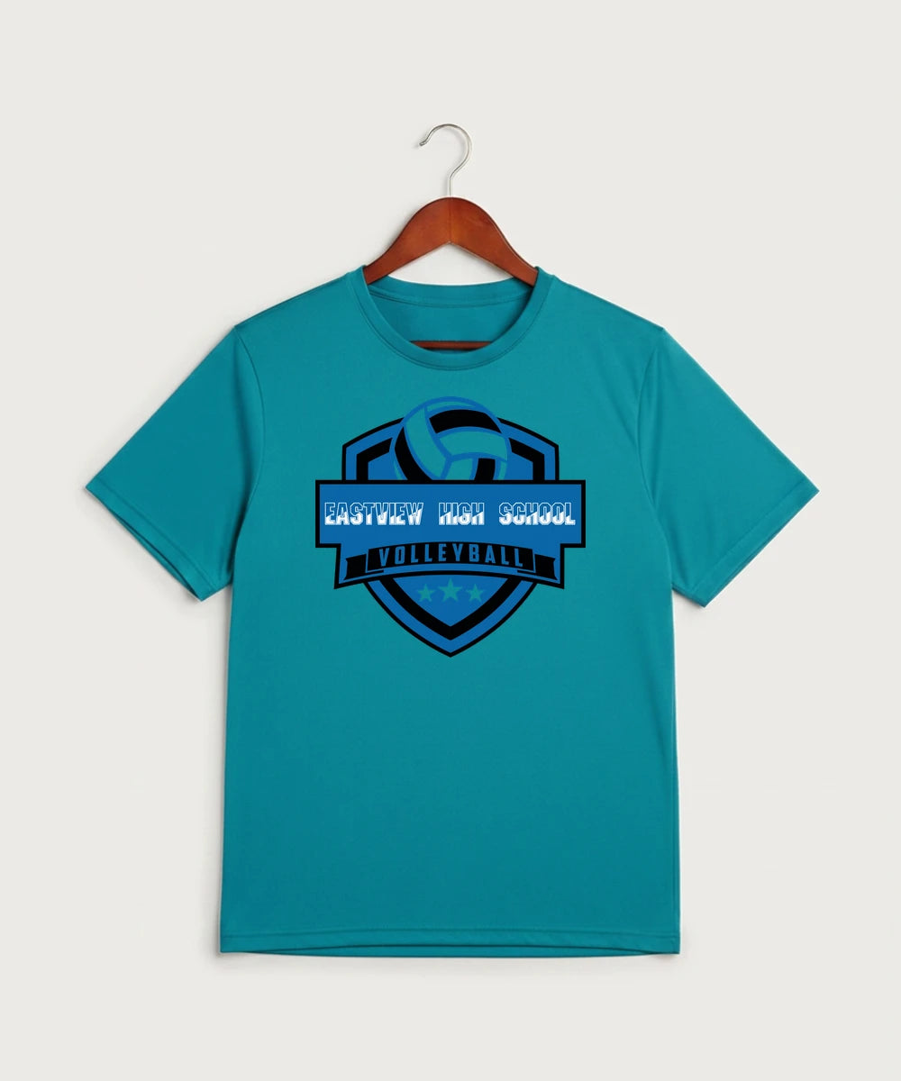 Eastview High School Volleyball (Girls) - Tropic Blue Sport-Tek PosiCharge Competitor Tee. ST350