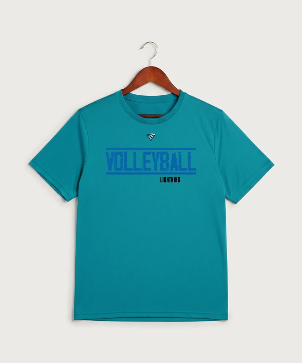 Eastview High School Volleyball (Girls) - Tropic Blue Sport-Tek PosiCharge Competitor Tee. ST350