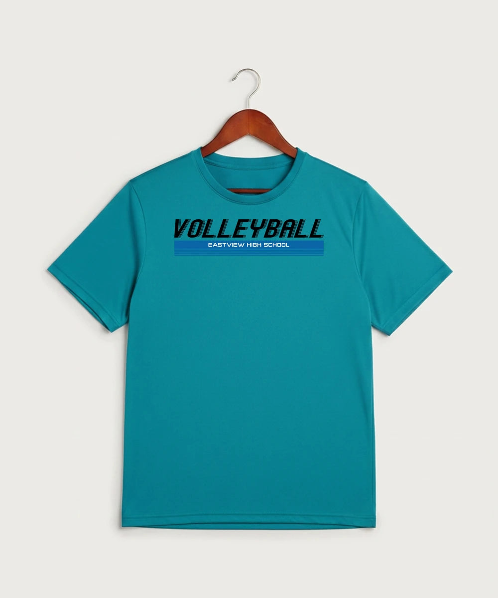 Eastview High School Volleyball (Girls) - Tropic Blue Sport-Tek PosiCharge Competitor Tee. ST350