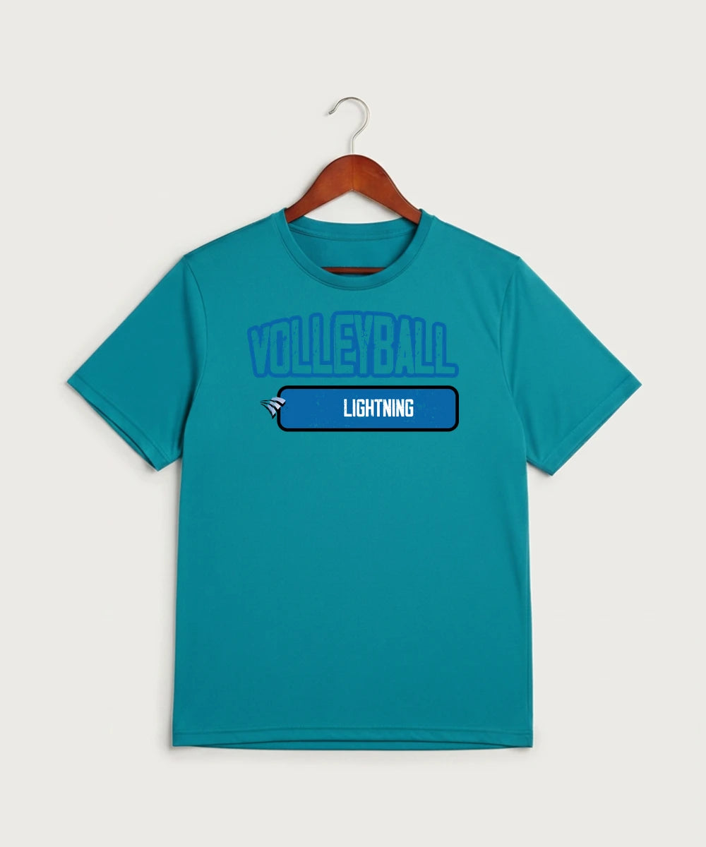 Eastview High School Volleyball (Girls) - Tropic Blue Sport-Tek PosiCharge Competitor Tee. ST350