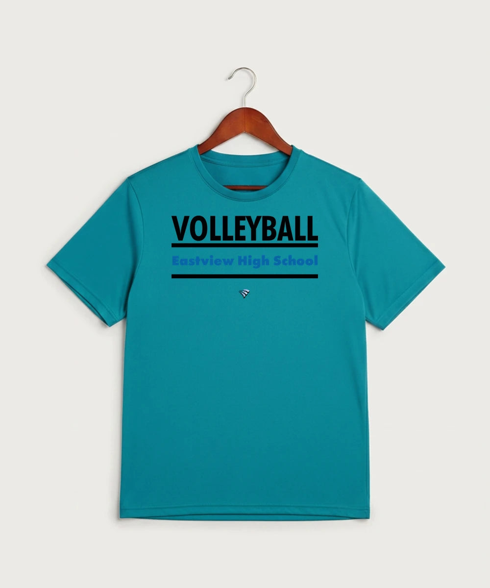 Eastview High School Volleyball (Girls) - Tropic Blue Sport-Tek PosiCharge Competitor Tee. ST350
