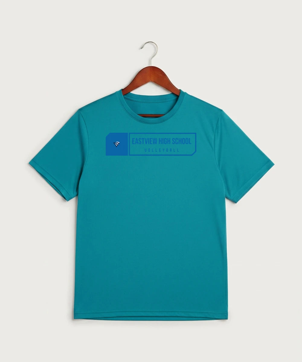 Eastview High School Volleyball (Girls) - Tropic Blue Sport-Tek PosiCharge Competitor Tee. ST350