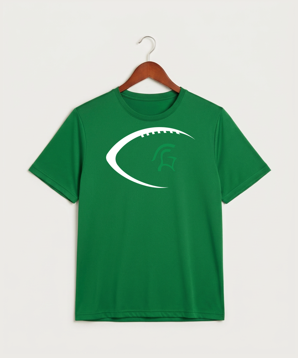 La Crescent High School Football (Boys) - True Kelly Green Sport-Tek PosiCharge Competitor Tee. ST350