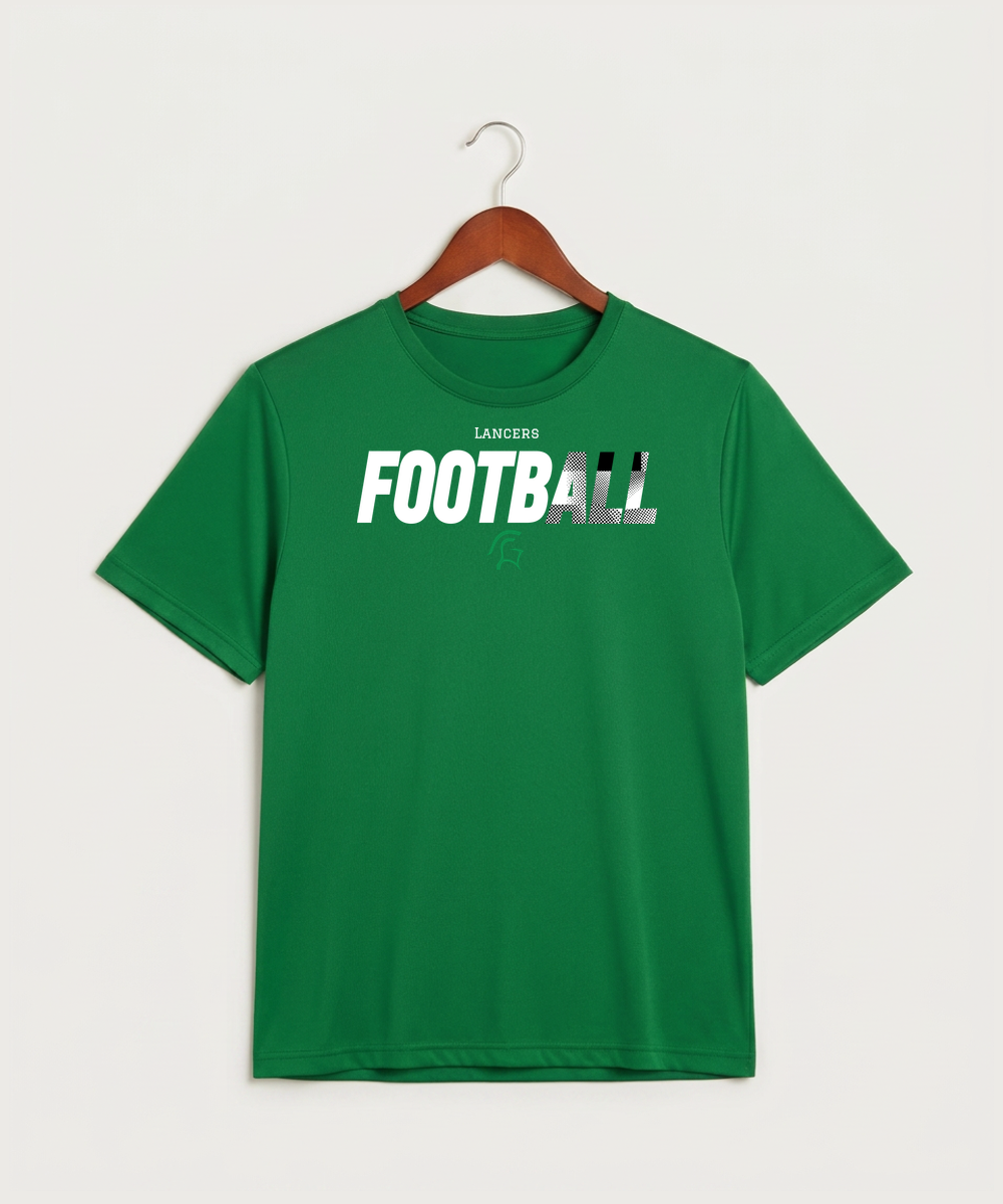 La Crescent High School Football (Boys) - True Kelly Green Sport-Tek PosiCharge Competitor Tee. ST350