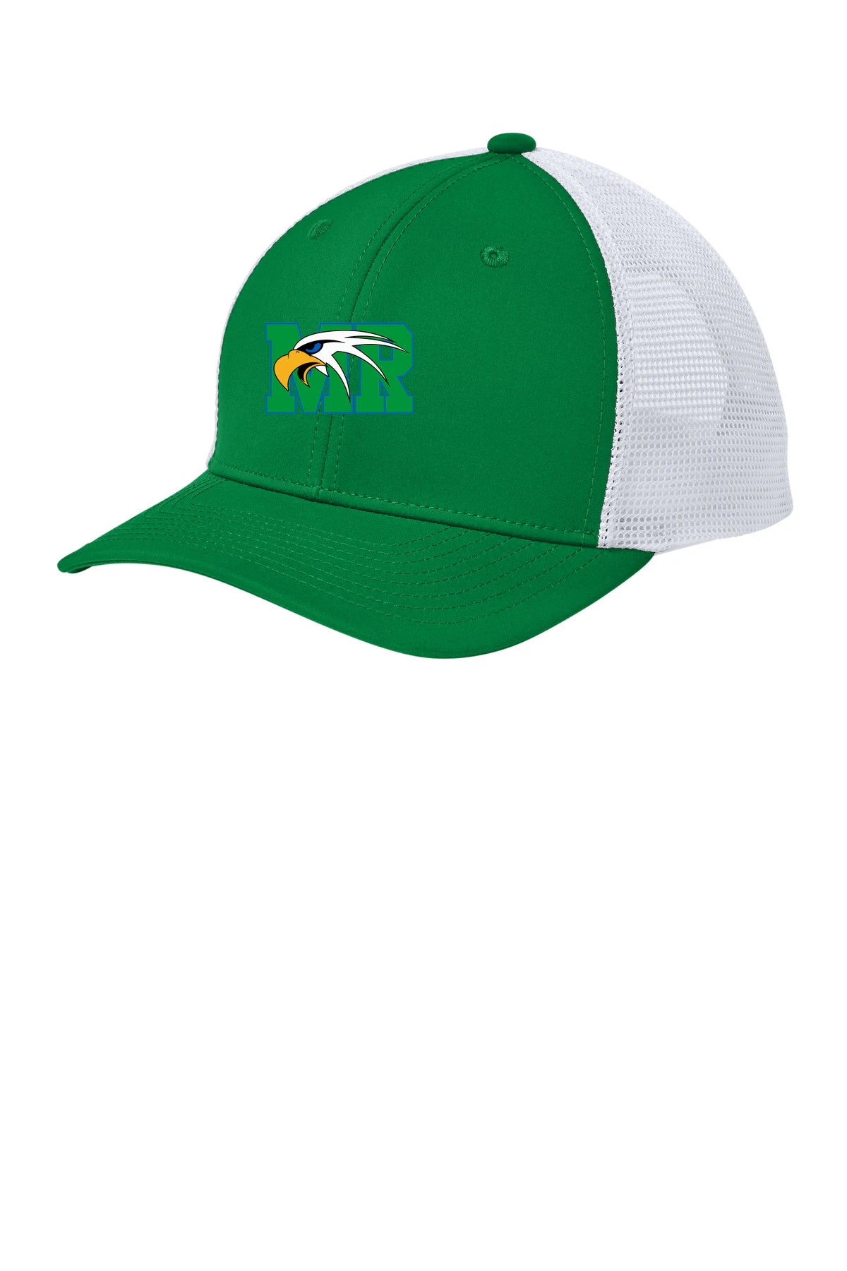 Maple River High School hockey_boys - True Kelly Green/ White Sport-Tek Club Trucker Cap STC46