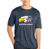 Grand Meadow Football - True Navy Heather Sport-Tek PosiCharge Competitor Tee. ST350