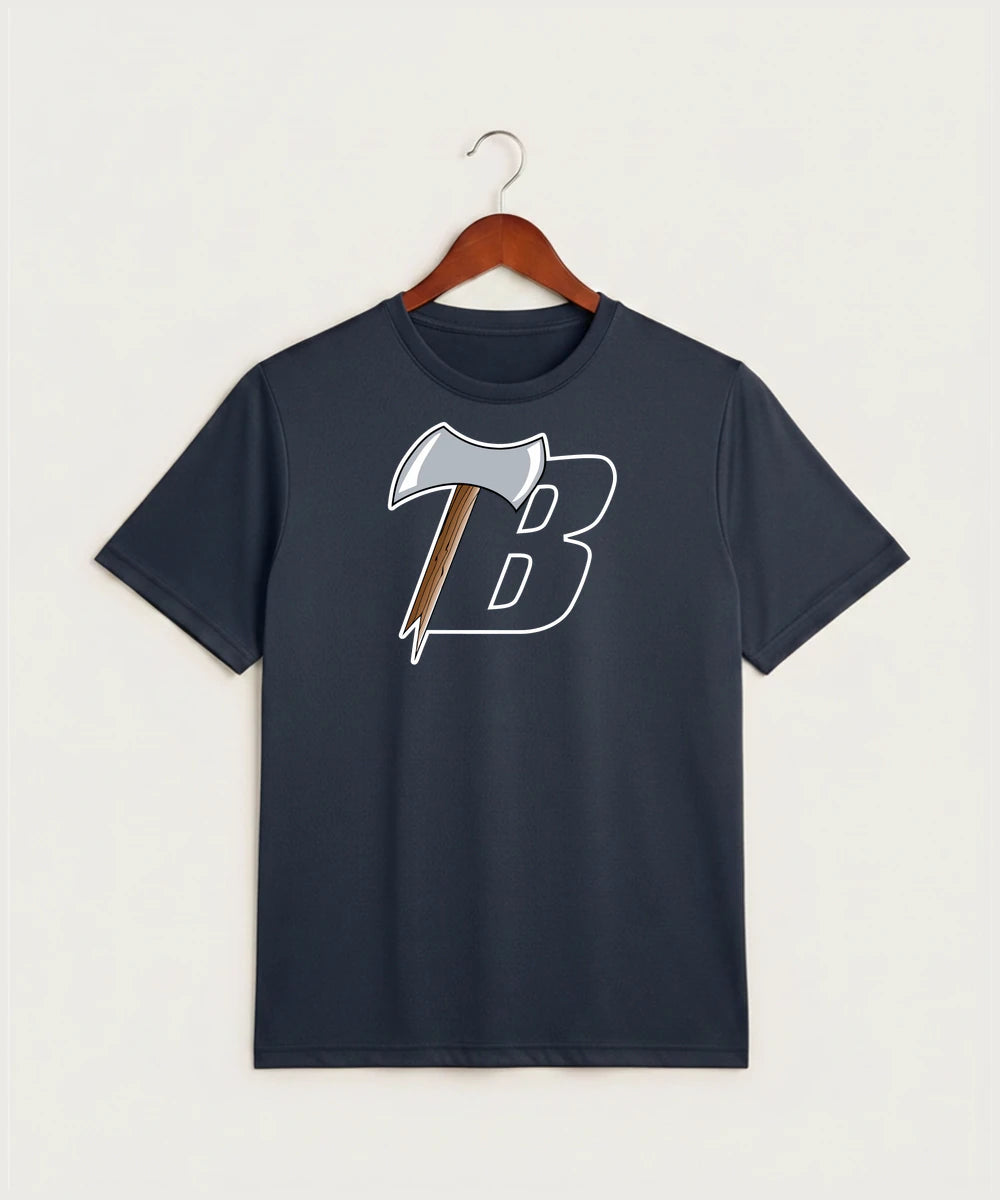 Bemidji High School Football (Boys) - True Navy Heather Sport-Tek PosiCharge Competitor Tee. ST350