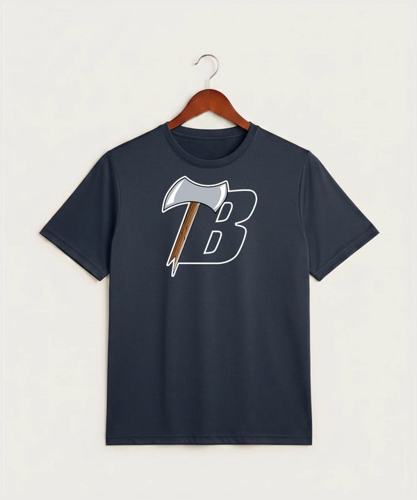 Bemidji High School Football (Boys) - True Navy Heather Sport-Tek PosiCharge Competitor Tee. ST350