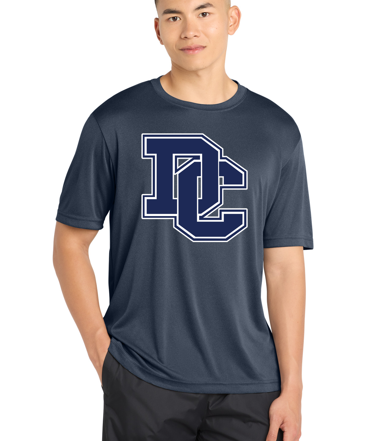 Dassel-Cokato Football - True Navy Heather Sport-Tek PosiCharge Competitor Tee. ST350