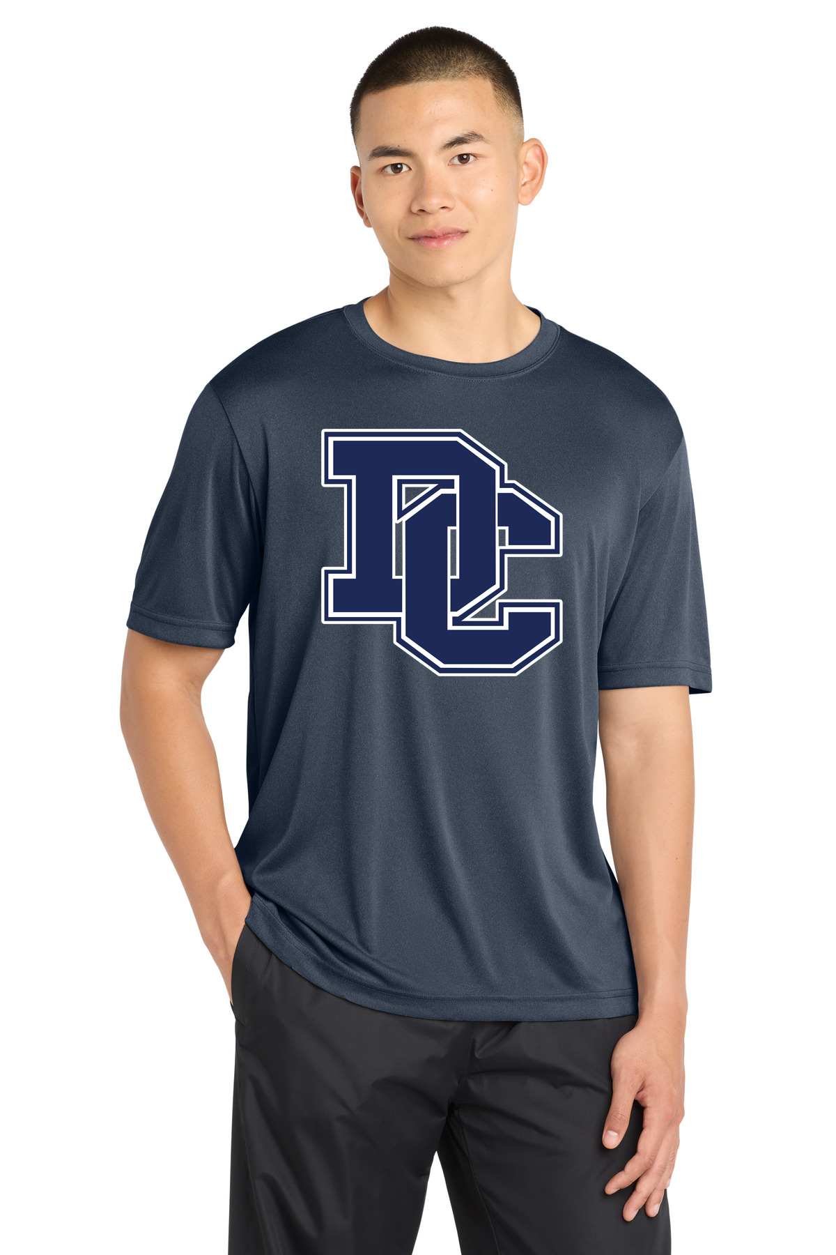 Dassel-Cokato Football - True Navy Heather Sport-Tek PosiCharge Competitor Tee. ST350