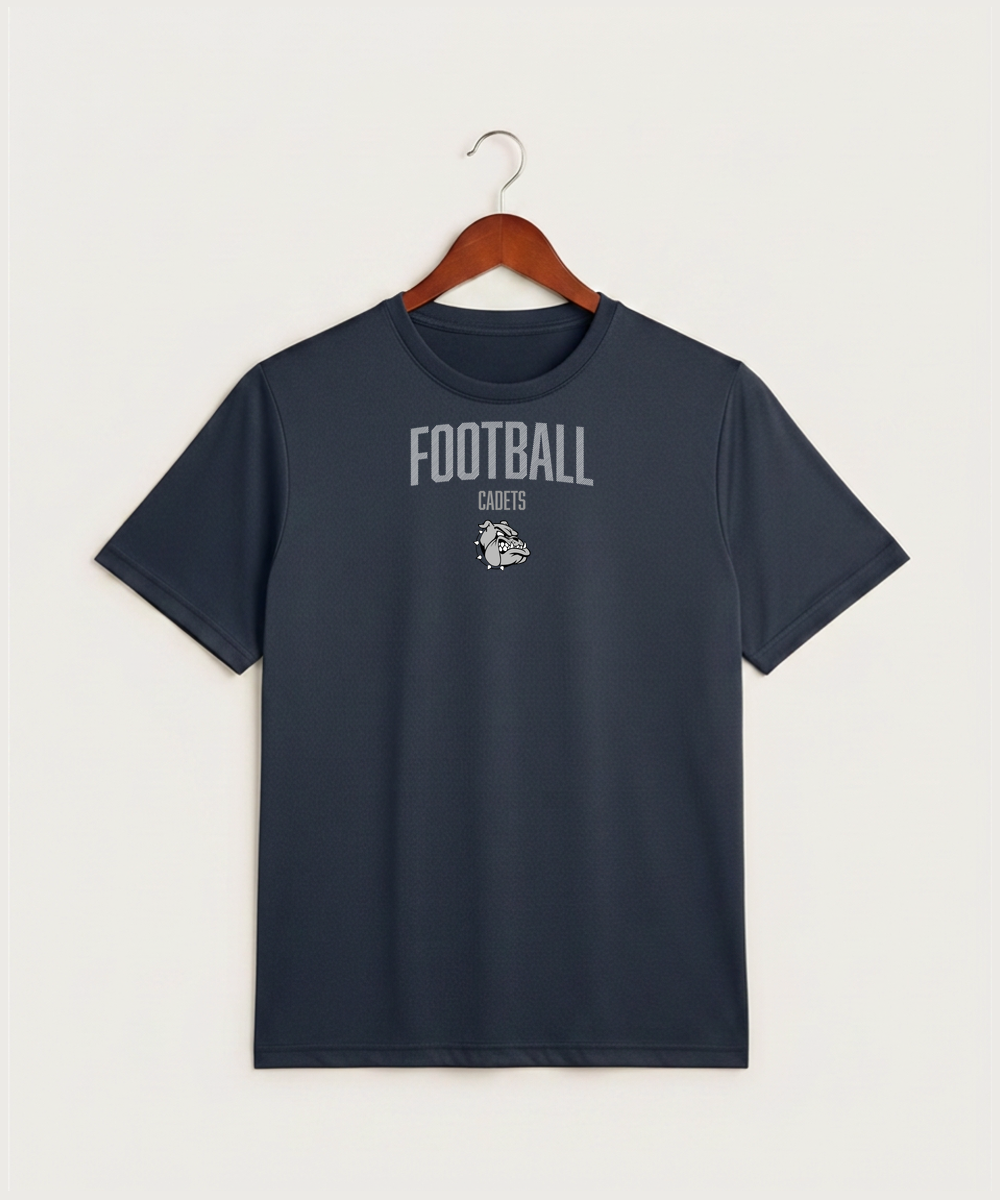 Sargent County High School Football (Boys) - True Navy Heather Sport-Tek PosiCharge Competitor Tee. ST350
