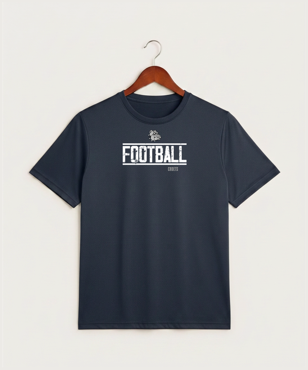 Sargent County High School Football (Boys) - True Navy Heather Sport-Tek PosiCharge Competitor Tee. ST350
