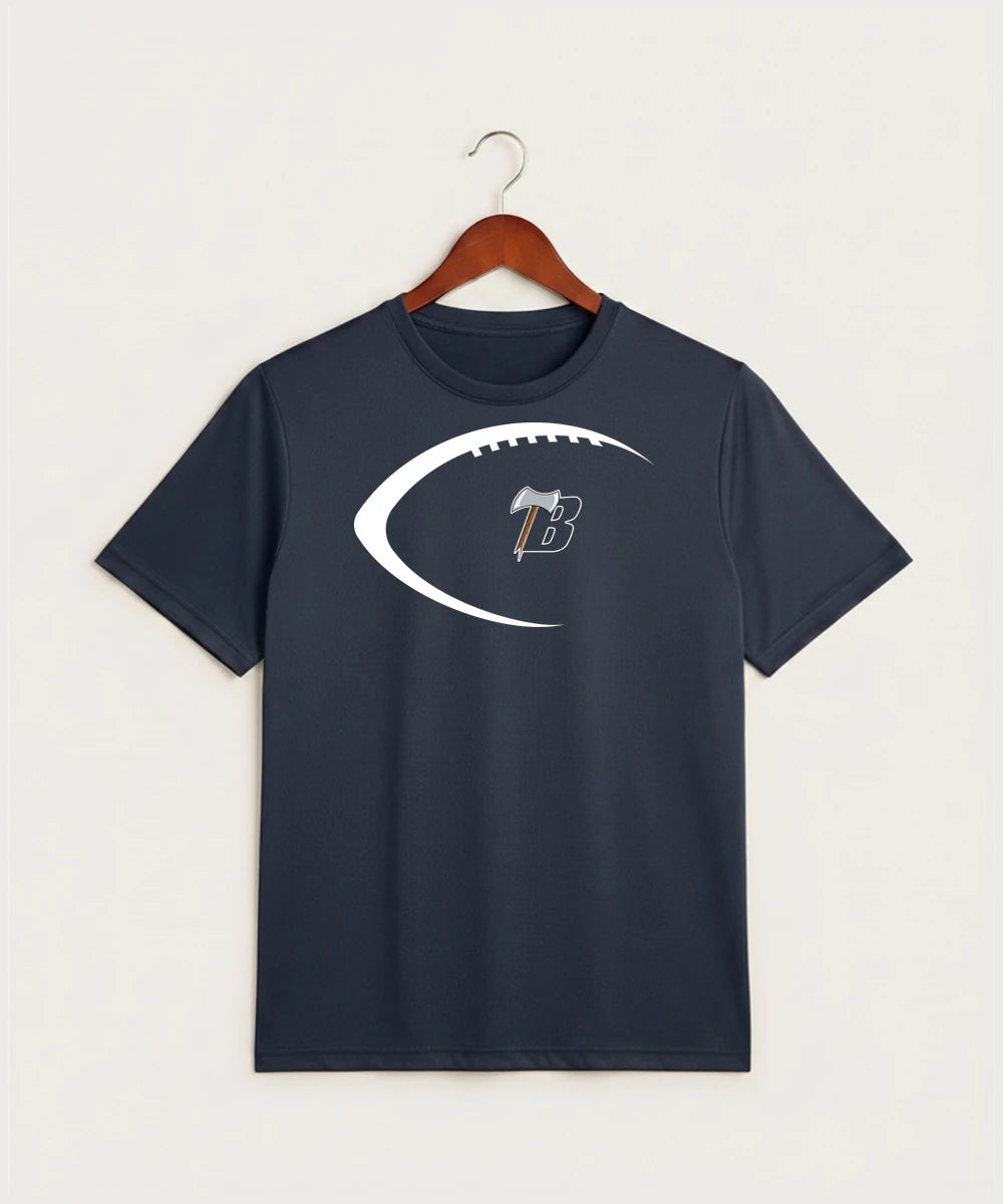 Bemidji High School Football (Boys) - True Navy Heather Sport-Tek PosiCharge Competitor Tee. ST350