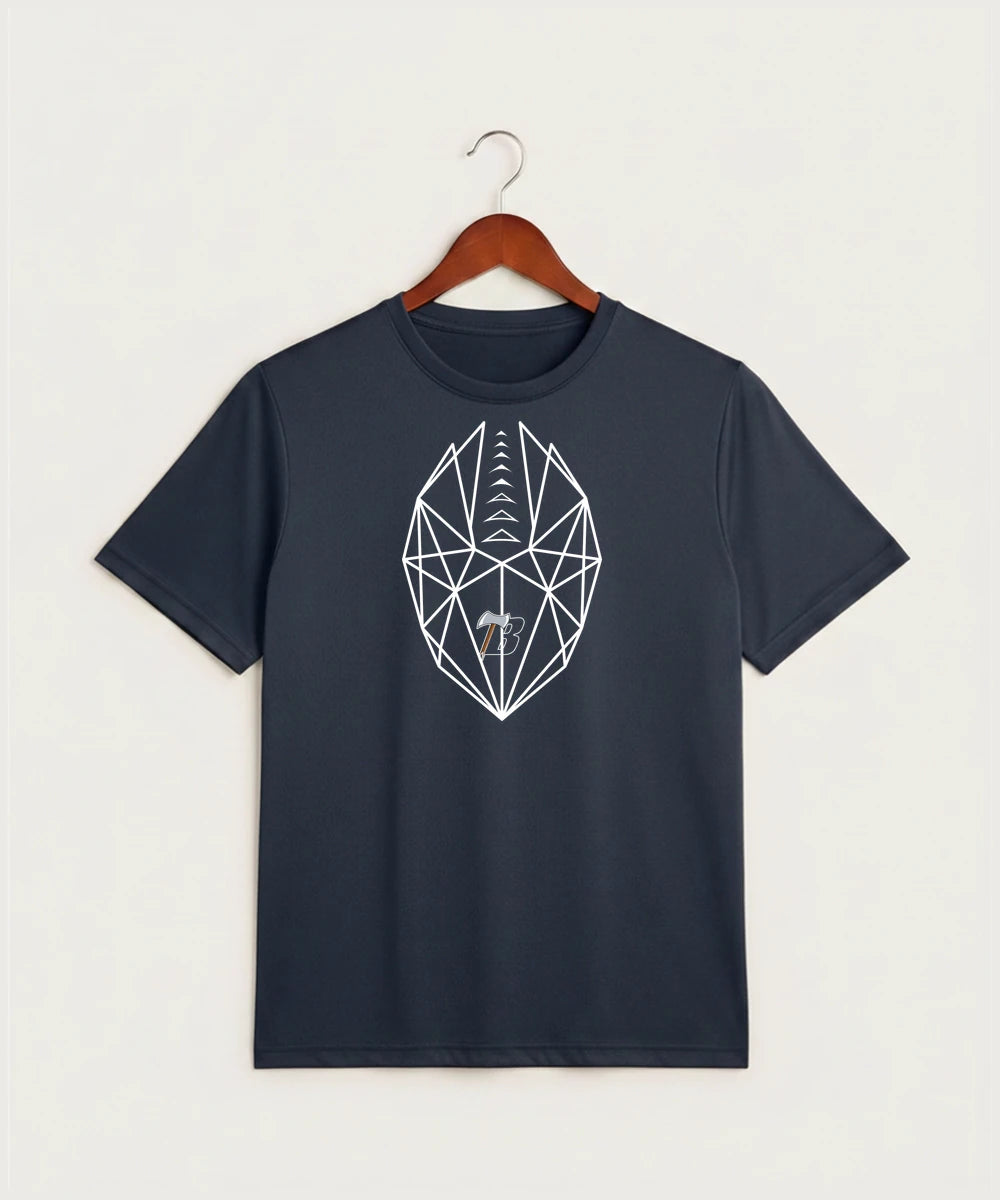 Bemidji High School Football (Boys) - True Navy Heather Sport-Tek PosiCharge Competitor Tee. ST350