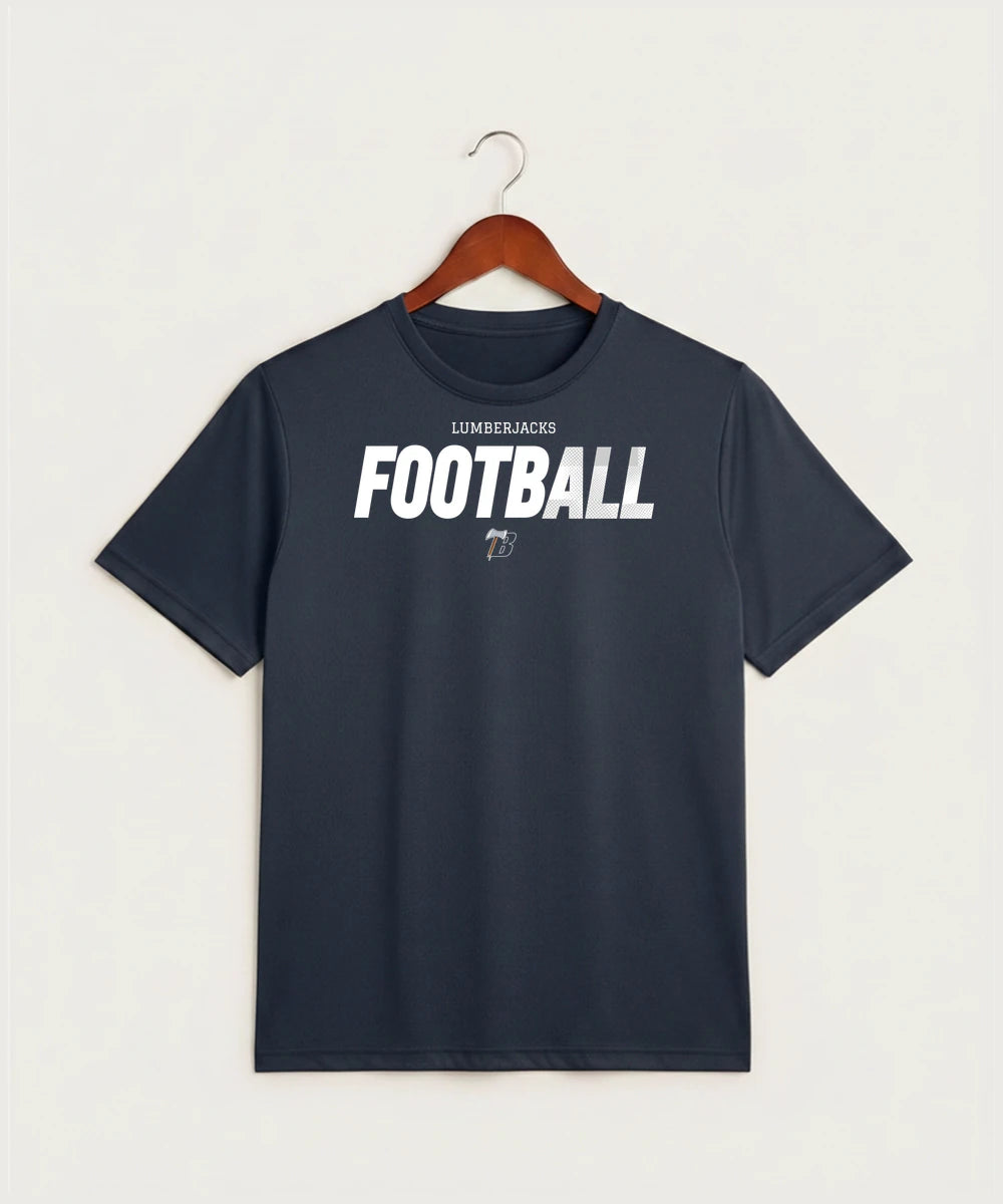 Bemidji High School Football (Boys) - True Navy Heather Sport-Tek PosiCharge Competitor Tee. ST350