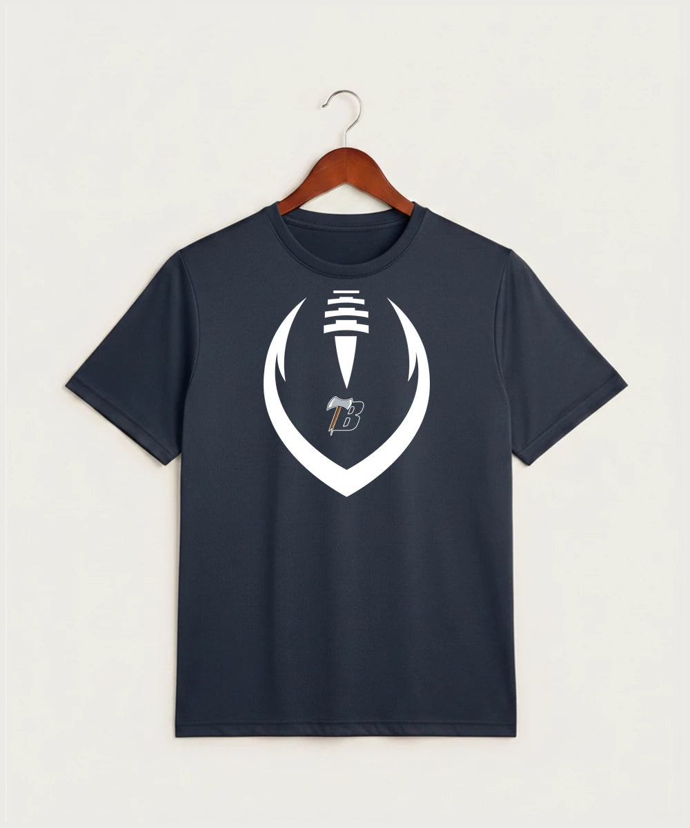 Bemidji High School Football (Boys) - True Navy Heather Sport-Tek PosiCharge Competitor Tee. ST350