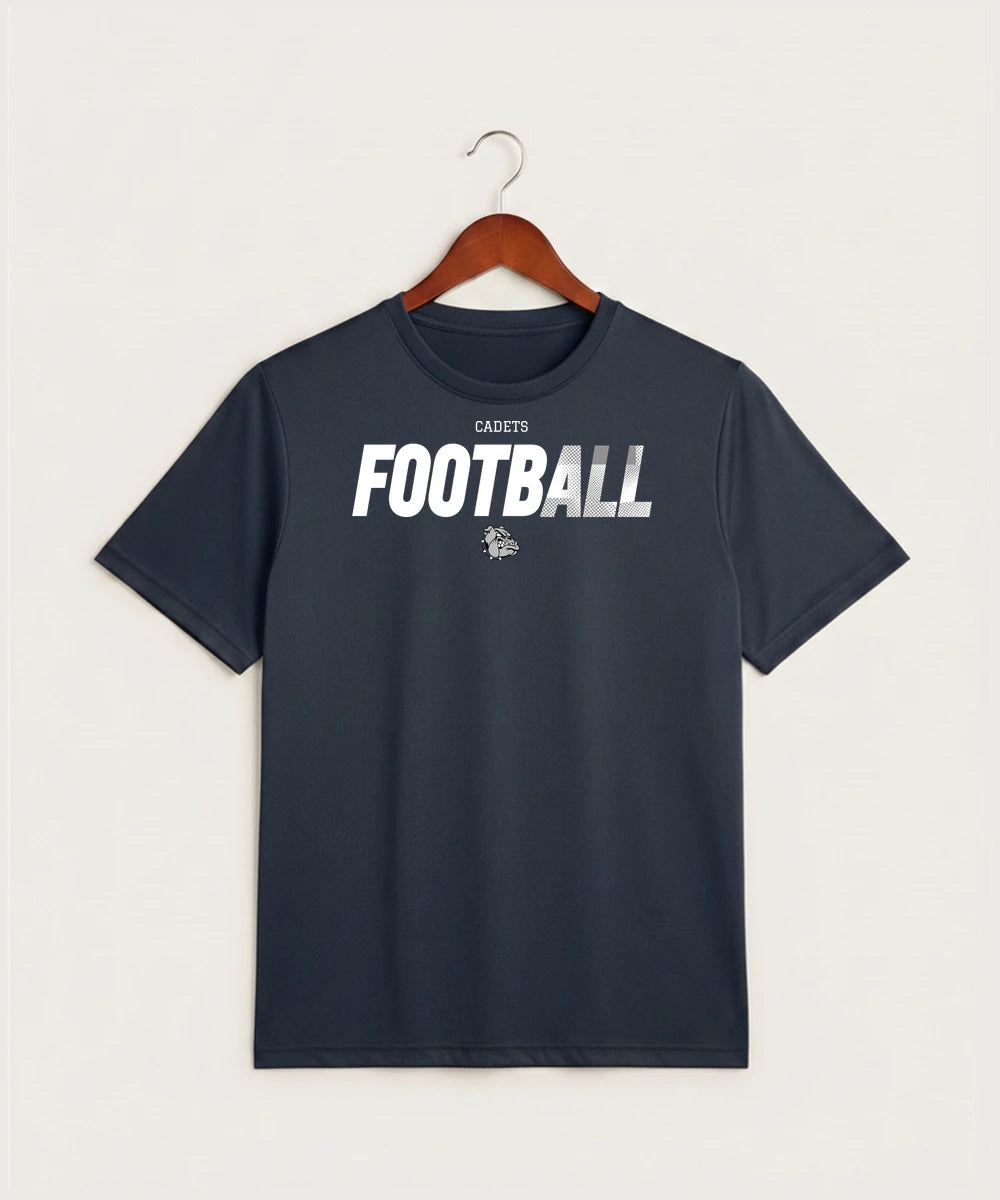 Sargent County High School Football (Boys) - True Navy Heather Sport-Tek PosiCharge Competitor Tee. ST350