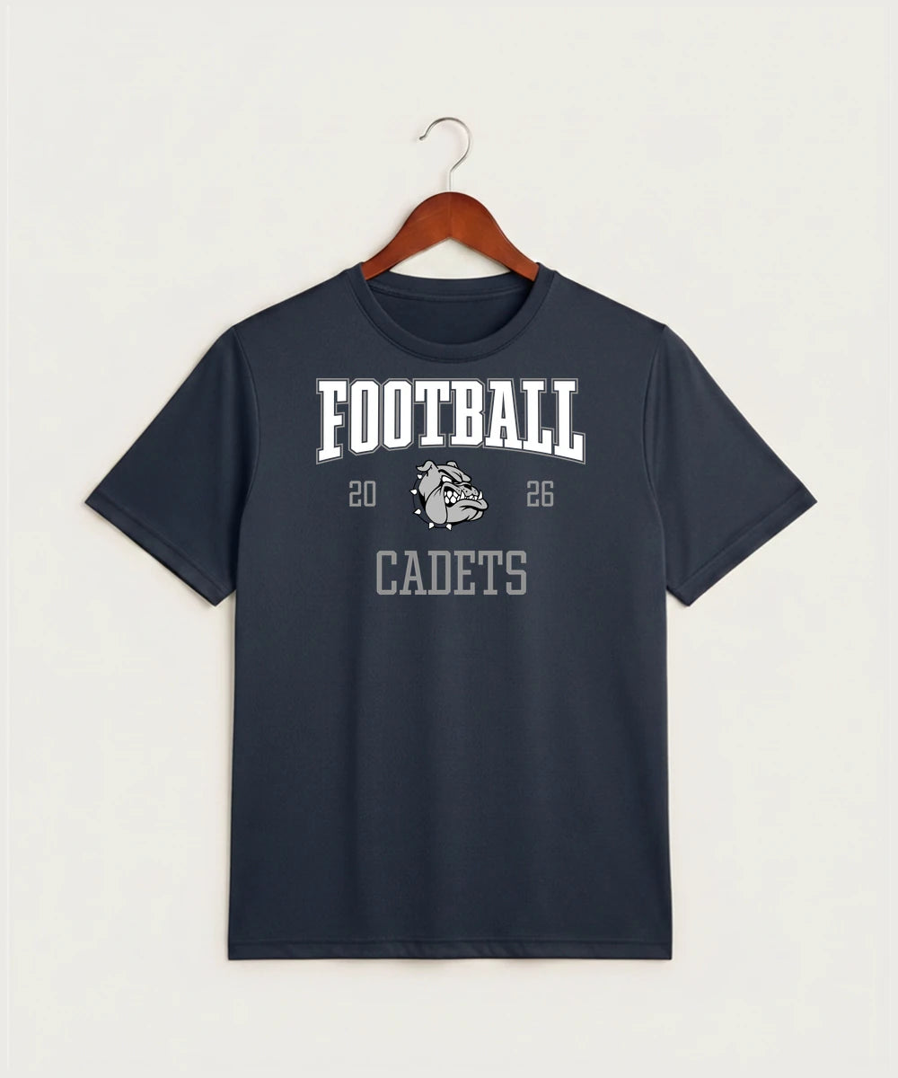 Sargent County High School Football (Boys) - True Navy Heather Sport-Tek PosiCharge Competitor Tee. ST350