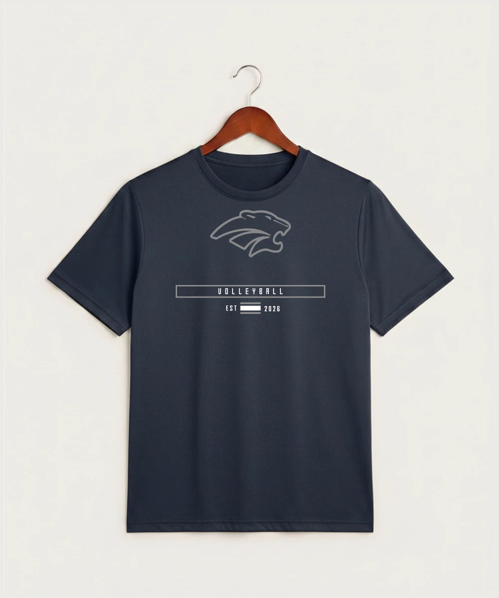 Zumbrota Mazeppa High School Volleyball (Girls) - True Navy Heather Sport-Tek PosiCharge Competitor Tee. ST350