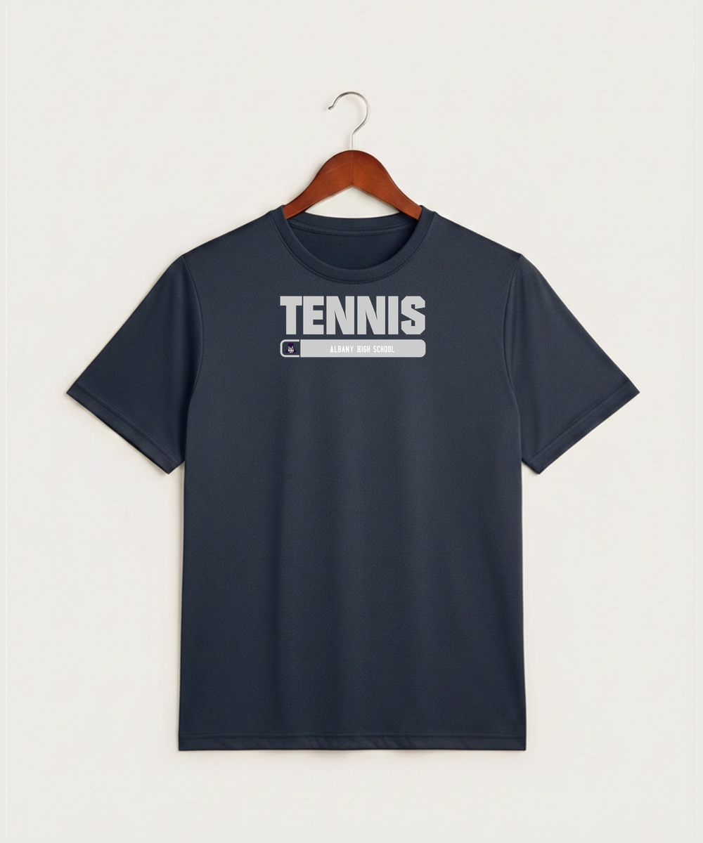 Albany High School Tennis (Boys) - True Navy Heather Sport-Tek PosiCharge Competitor Tee. ST350