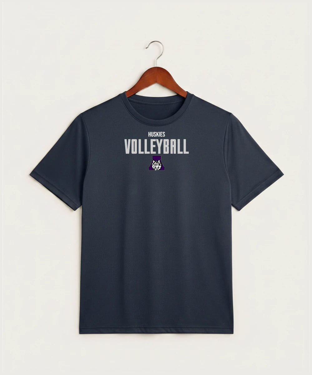 Albany High School Volleyball (Girls) - True Navy Heather Sport-Tek PosiCharge Competitor Tee. ST350