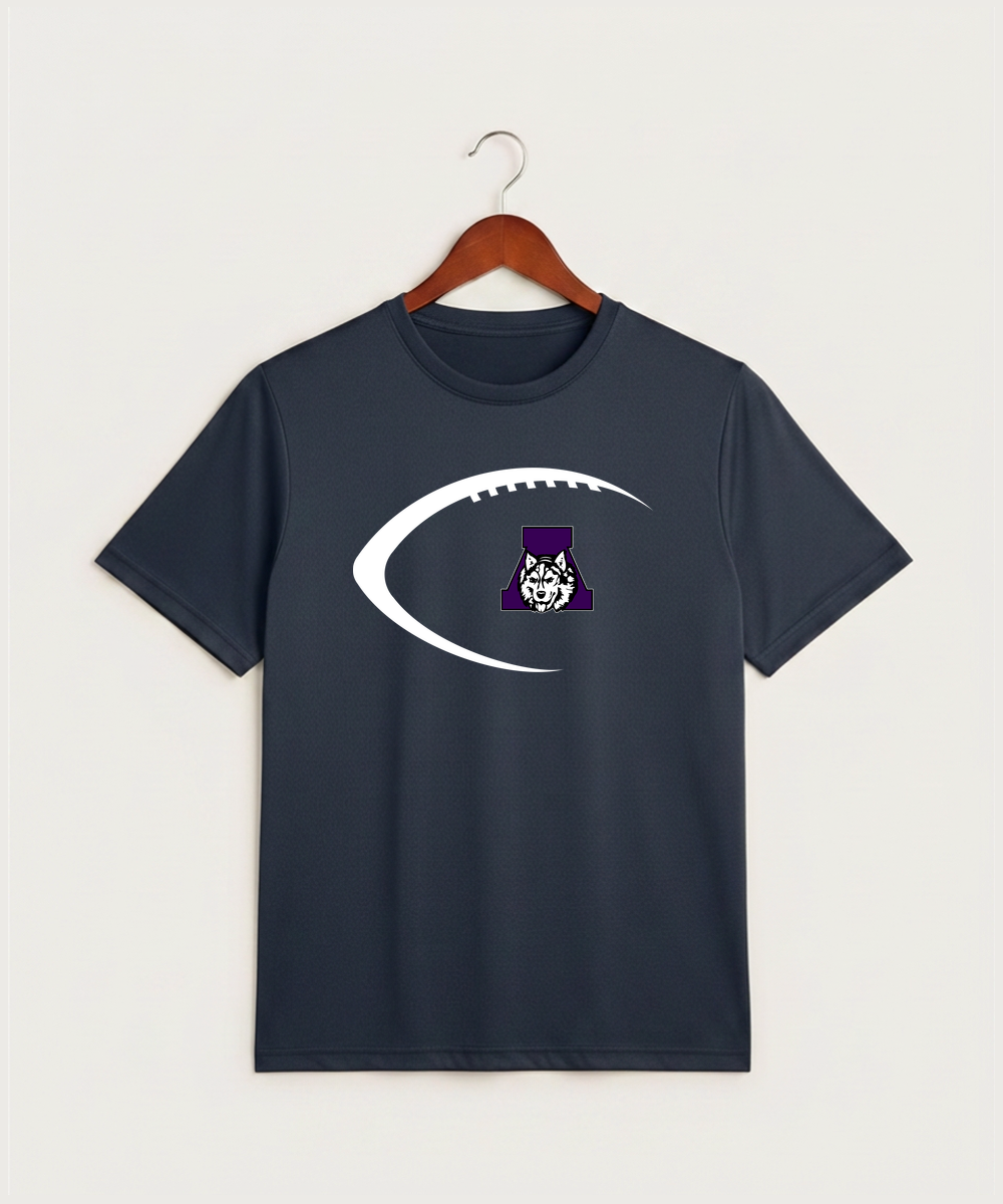 Albany High School Football (Boys) - True Navy Heather Sport-Tek PosiCharge Competitor Tee. ST350