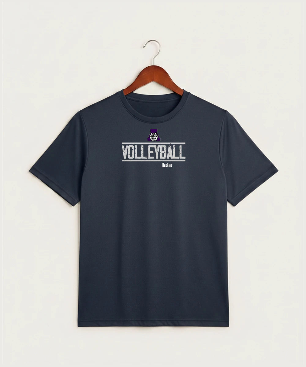 Albany High School Volleyball (Girls) - True Navy Heather Sport-Tek PosiCharge Competitor Tee. ST350